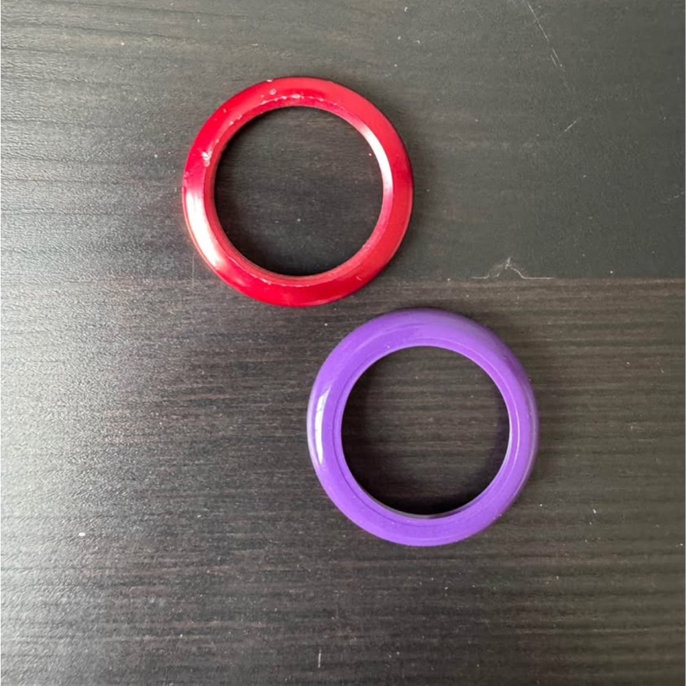 Gucci Red and Purple Bracelets